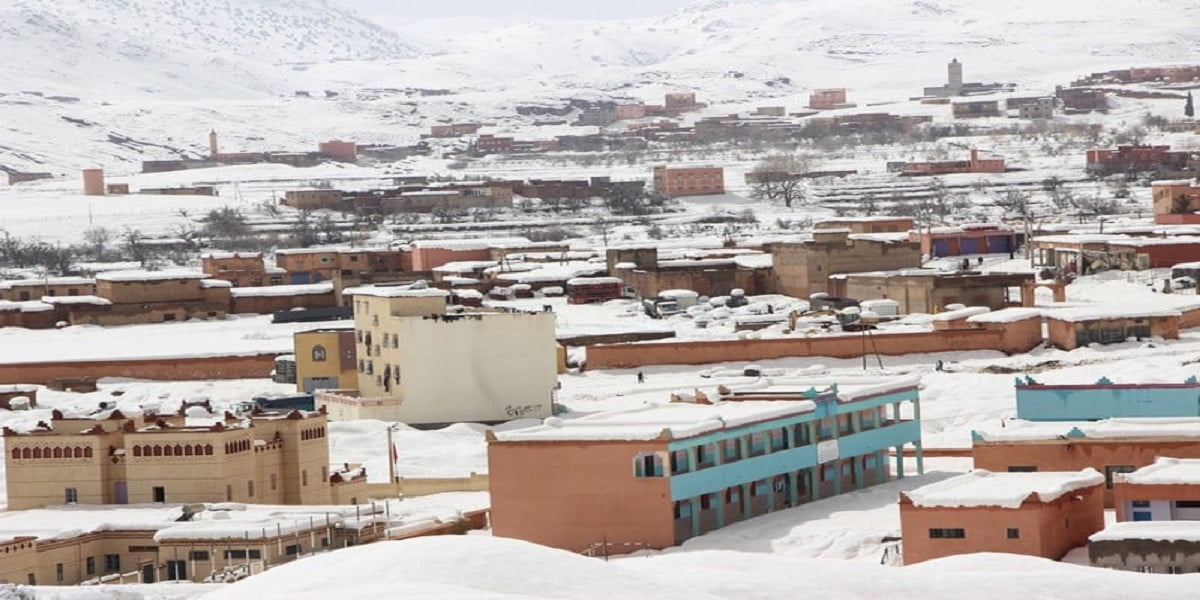 Azilal: plusieurs routes fermées à cause des chutes de neige