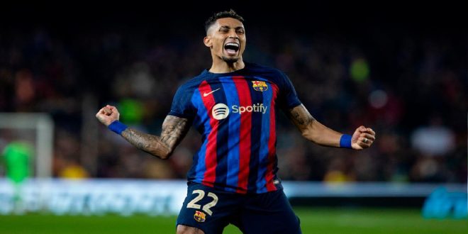 Liga: Raphinha, élu meilleur joueur de la saison