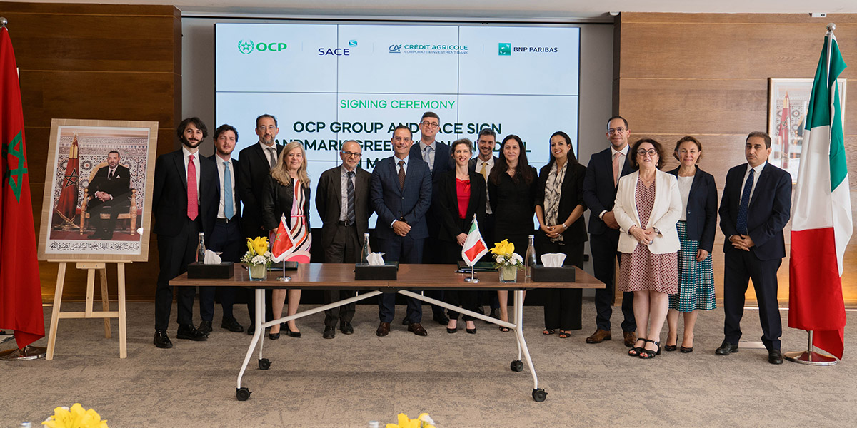 Le Groupe OCP et SACE signent un accord majeur de financement vert au Maroc