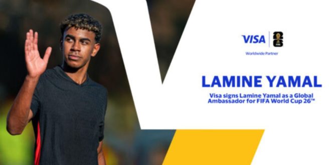 Lamine Yamal, ambassadeur de la marque Visa pour le Mondial 2026