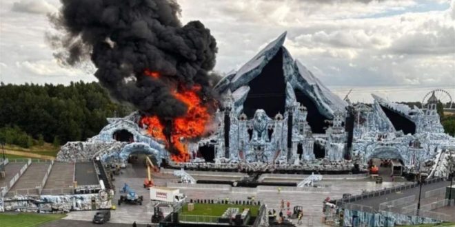 VIDÉO : la scène de « Tomorrowland » en flammes à quelques heures de l’ouverture