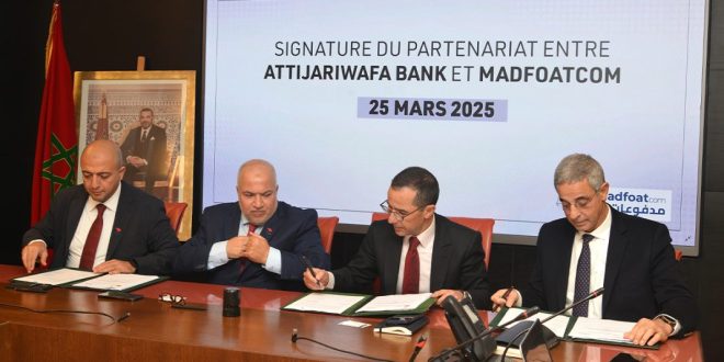 Attijariwafa bank et MadfoatCom signent un accord
