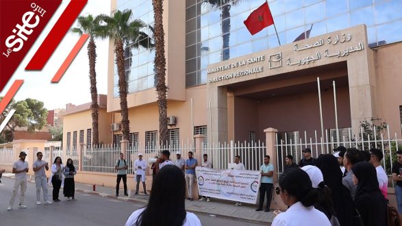 Chômage : sit-in des étudiants et diplômés en soins infirmiers à Oujda (VIDEO)