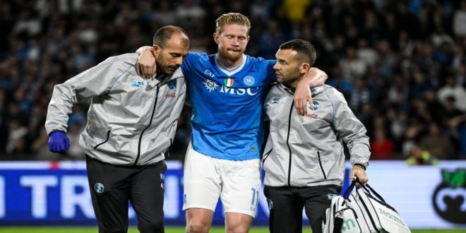 Blessé, Napoli sera privé de De Bruyne pour au moins deux mois