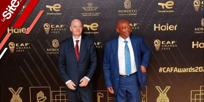 Infantino et Motsepe parmi les derniers arrivés à la cérémonie des CAF Awards (VIDEO)