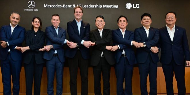 LG et Mercedes-Benz discutent leur collaboration “One LG Solution”