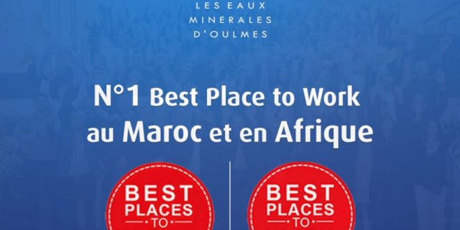 Les eaux minérales d’Oulmès classée n°1 Best Place to Work en Afrique
