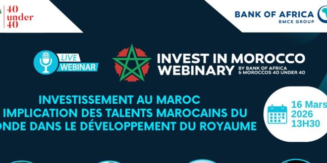 BANK OF AFRICA et Morocco’s 40 under 40 s’unissent pour booster l’investissement des talents marocains du monde