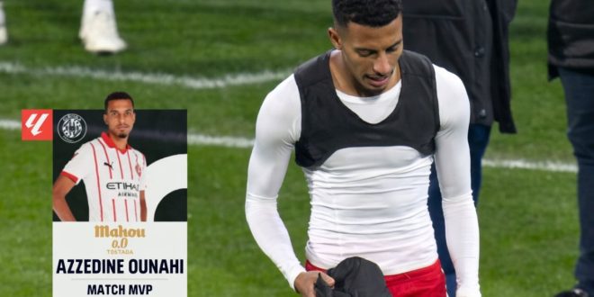Liga : Azzedine Ounahi, élu homme du match face à Villarreal