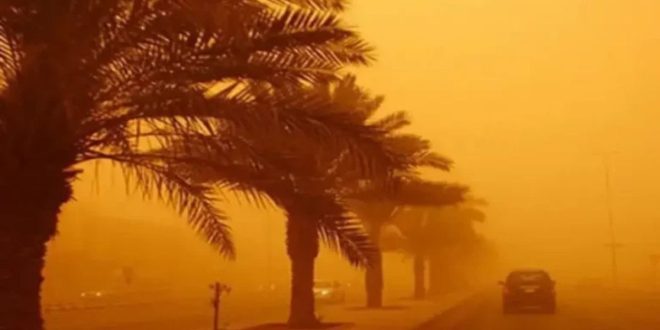 Oujda : une tempête de sable teinte le ciel d’orange