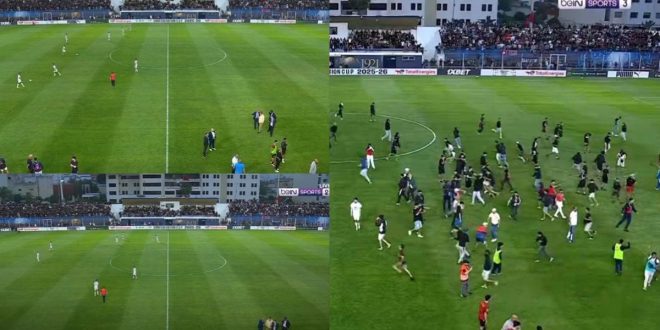 Tristes incidents en tribunes lors de Safi – USM Alger (VIDEO)