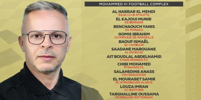 Mondial 2026 : Ouahbi dévoile une pré-liste de 29 joueurs