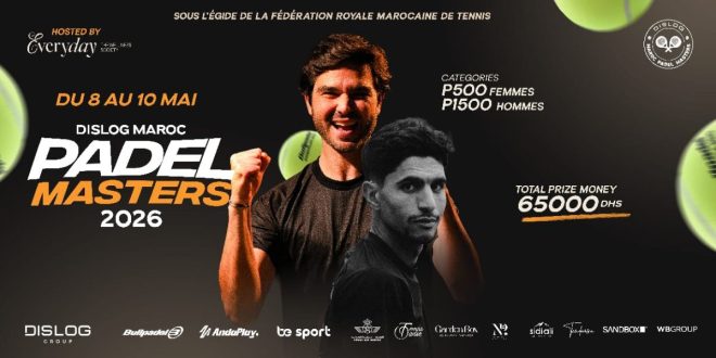 Padel : Dislog Maroc Padel Masters lance sa saison 2026 à Bouskoura