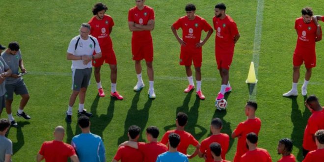 Deuxième jour d’entraînement pour les Lions de l’Atlas (VIDÉO)
