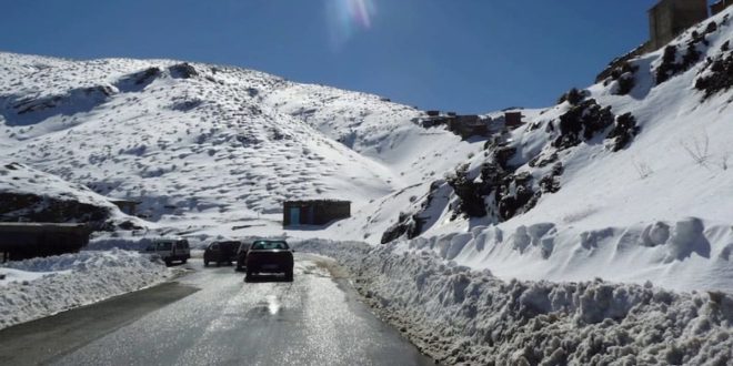 La station Oukaimeden parée de blanc après les chutes de neige