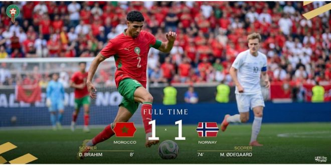 Maroc-Norvège: ambiance bon enfant entre Haaland et les Lions de l’Atlas (VIDEO)