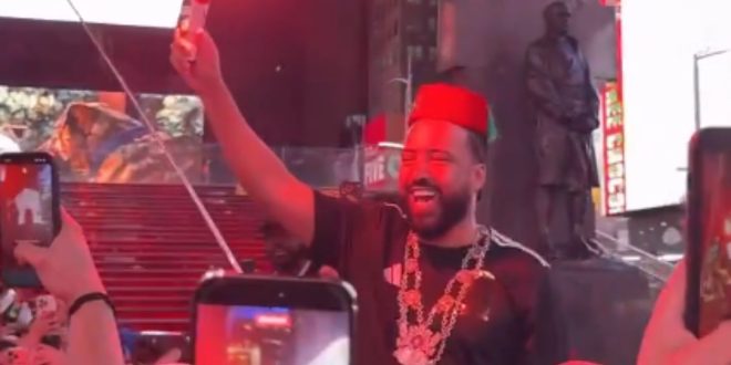 French Montana rejoint les supporters marocains à Times Square (VIDEO)