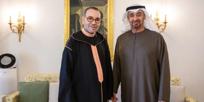 Le Roi Mohammed VI reçu par le Président des Emirats Arabes Unis à Rabat