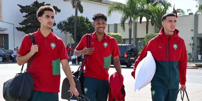 Maroc-Mali: les Lions de l’Atlas arrivent à Tanger (VIDEO)