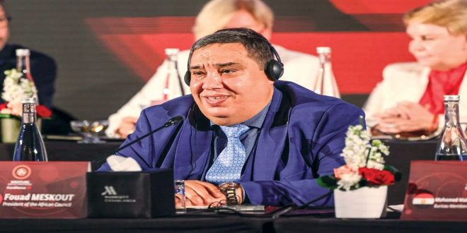 Fouad Meskout réélu vice-président de l’Union mondiale de lutte
