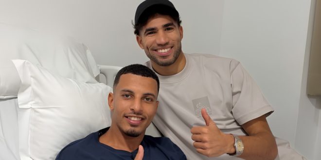 Blessure: Hakimi rend visite à Ounahi après son opération